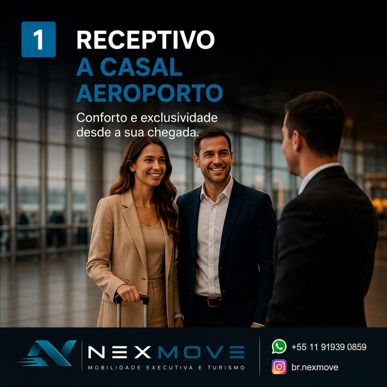 Receptivo NEXMOVE no aeroporto